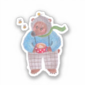 Beer, bijen en cappuccino sticker (Voorkant)