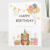 Beer Birthday Kaart (Voorkant)