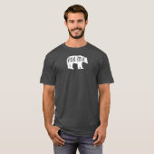 Beer blauwe schijf t-shirt (Voorkant volledig)