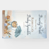 Beer | Blue Umbrella Barly Wait Boy Baby Sprinkle Spandoek (Horizontaal)