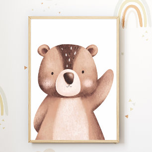 Beer Bos Dieren Kinderkamer Poster Kamer Decoratie