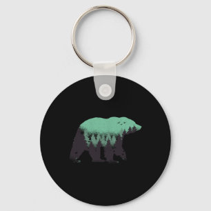 Beer Bos Natuur Grizzly Wandel Outdoor Jacht Sleutelhanger