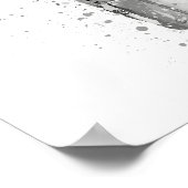 Beer Bottle Aztec Gold Grey Poster (Hoek)