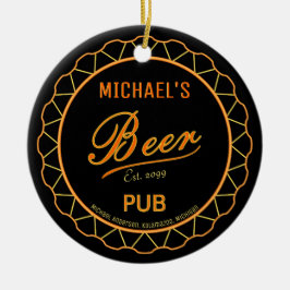 Beer Bottle Pet Pub Keramisch Ornament