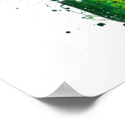 Beer Bottle Wall Art Print 'Danish Green' (Hoek)