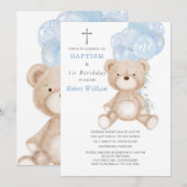 Beer Boy First Birthday en Baptisme Kaart (Voorkant / Achterkant)