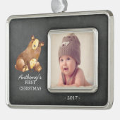 Beer Boys Baby's 1st Christmas Foto Ornament (Links)