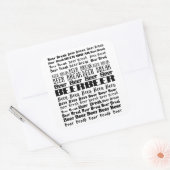 Beer Break Beer Lover Vierkante Sticker (Envelop)
