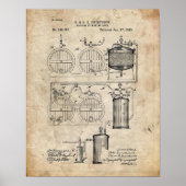 Beer Brewing System Patent Poster (Voorkant)
