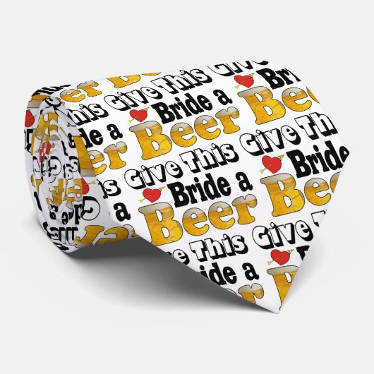 Beer Bride Stropdas (Opgerold)