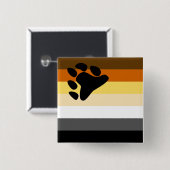 Beer Brotherhood Pride Flag Vierkante Button 5,1 Cm (Voorkant /achterkant)