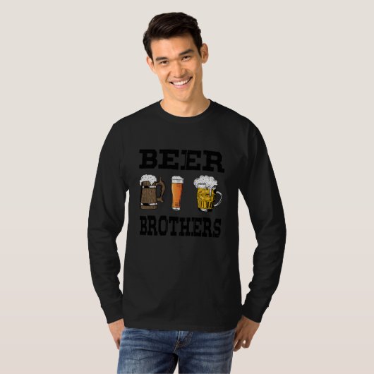 Beer Brothers drinking and party themed sets 1 T-shirt (Voorkant volledig)