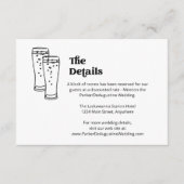 Beer Bruiloft Informatie Details Behuizing Kaart (Voorkant)