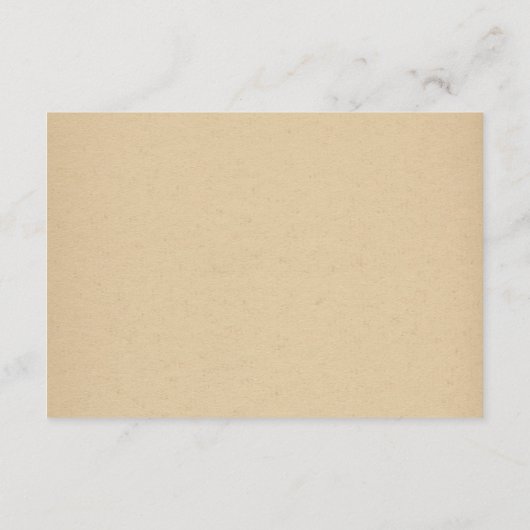 Beer Bruiloft Informatie Details Behuizing Kaart (Achterkant)