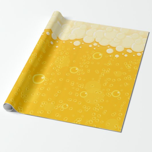Beer Bubbles 🍺 Cadeaupapier (Uitgerold)