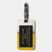 Beer Bubbles Close-up Bagagelabel (Achterkant verticaal)