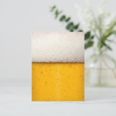 Beer Bubbles Close-up Briefkaart (Staand voorkant)