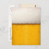 Beer Bubbles Close-up Briefkaart (Voorkant / Achterkant)