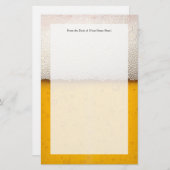 Beer Bubbles Close-up Briefpapier (Voorkant / Achterkant)