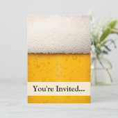 Beer Bubbles Close-up Kaart (Staand voorkant)