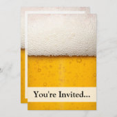 Beer Bubbles Close-up Kaart (Voorkant / Achterkant)