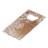 BEER BUBBLES KREDIETKAART FLESSENOPENER (Voorkant Gekanteld)