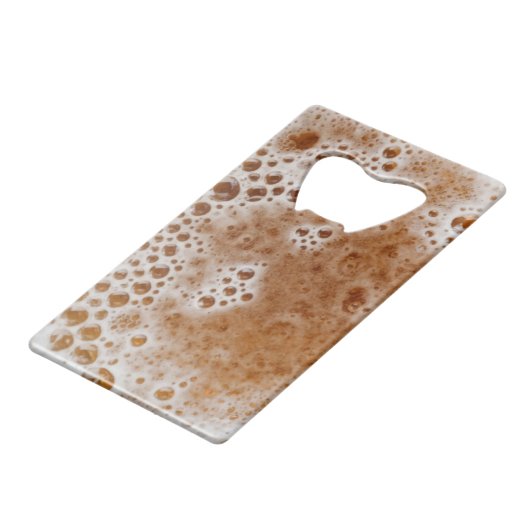 BEER BUBBLES KREDIETKAART FLESSENOPENER (Voorkant Gekanteld)