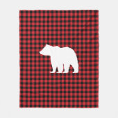 Beer Buffalo Check Mountain Living Fleece Deken (Voorkant)
