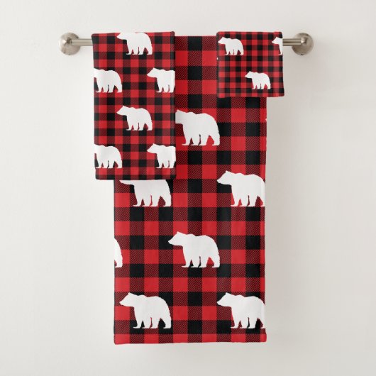 Beer Buffalo Check Pattern Bath Towel set Bad Handdoek (Insitu)