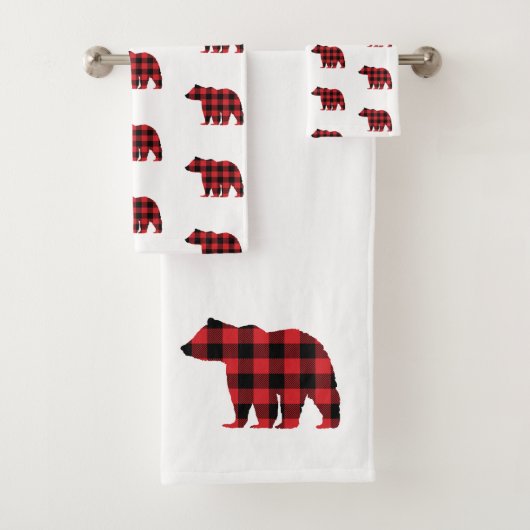 Beer Buffalo Check Pattern Bath Towel set Bad Handdoek (Insitu)