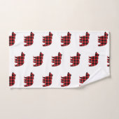 Beer Buffalo Check Pattern Bath Towel set Bad Handdoek (Handdoek)