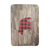 Beer Buffalo Controle Rustic Wood Bath Mat (Voorkant Verticaal)