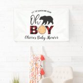 Beer Buffalo Plaid Baby shower Spandoek (Insitu)