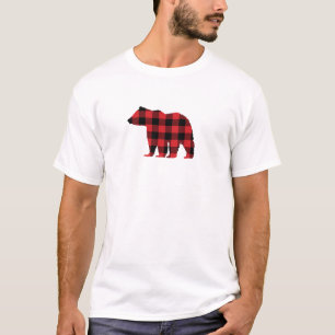Beer Buffalo Red Check Patroon T-shirt