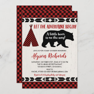 Beer buffelbarbeel baby shower kaart