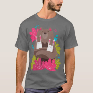 Beer Bunny Animals Cute Calm Premium T-shirt