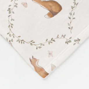 Beer Bunny Konijn Vos Bosdieren Bos Kinderen Fleece Deken
