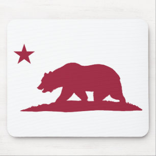 Beer Californië - Rood Muismat