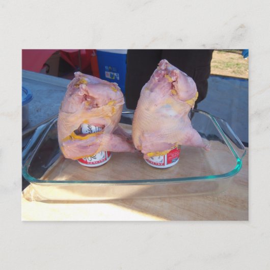 Beer Can Pheasant Briefkaart (Voorkant)