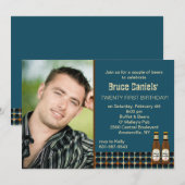 Beer Cheers Fotouitnodiging Kaart (Voorkant / Achterkant)