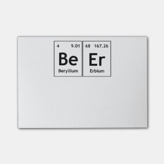 BeEr Chemistry Periodic Table Element Symbols Word Post-it® Notes