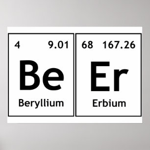 BeEr Chimie Tableau Périodique Élément Symboles Wo