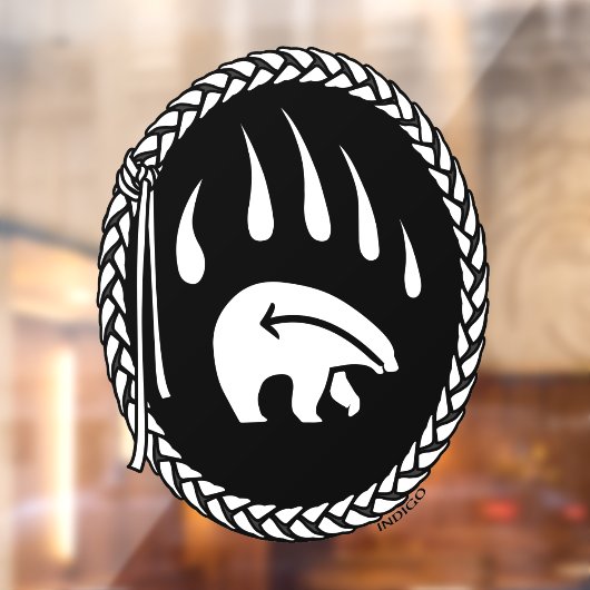 Beer Claw Decal Tribal Beer Art Window Cling (Vel 2)