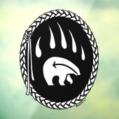 Beer Claw Decal Tribal Beer Art Window Cling (Vel 3)