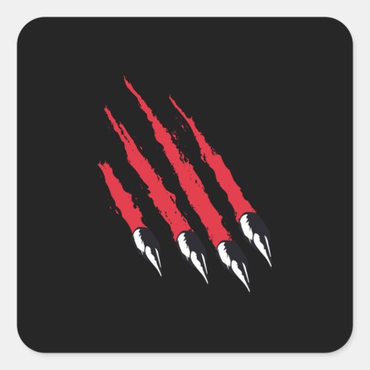 Beer Claw Vierkante Sticker (Voorkant)