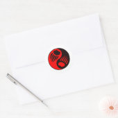 Beer Claw Yin Yang Ronde Sticker (Envelop)