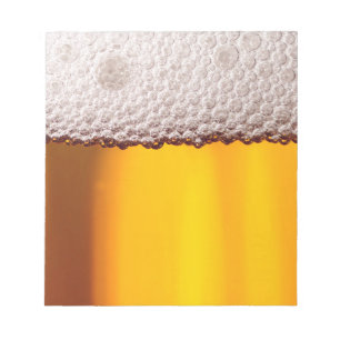 Beer Closeup Drink Party Yellow Pattern Notitieblok