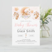 Beer Cloud Baby shower Invitation Kaart (Staand voorkant)