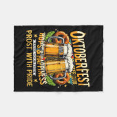 Beer Club Prost With Pride Gift Drinking Team  Fleece Deken (Voorkant (Horizontaal))