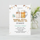 Beer Co Ed Baby Shower Invitation (Debout devant)
